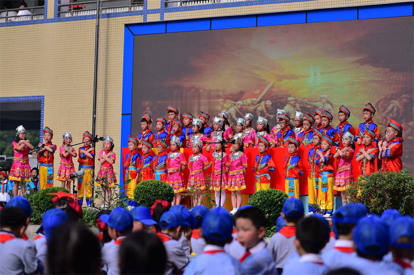 成都市回民小學(xué)民族文化活動(dòng)。成都市民宗局供圖