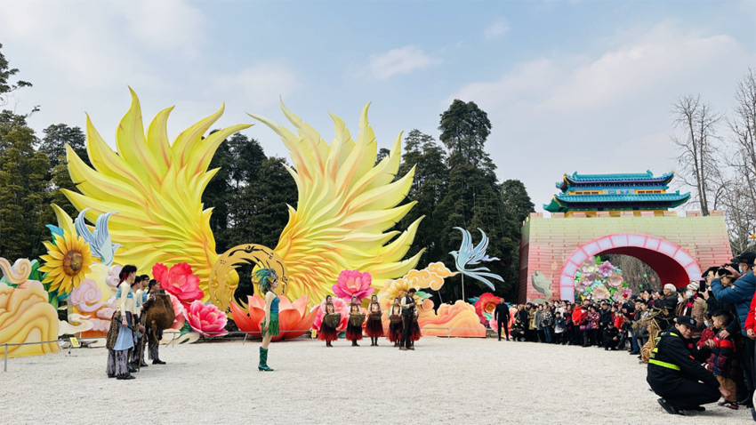 《金沙》音樂劇散點演出。成都金沙遺址博物館供圖