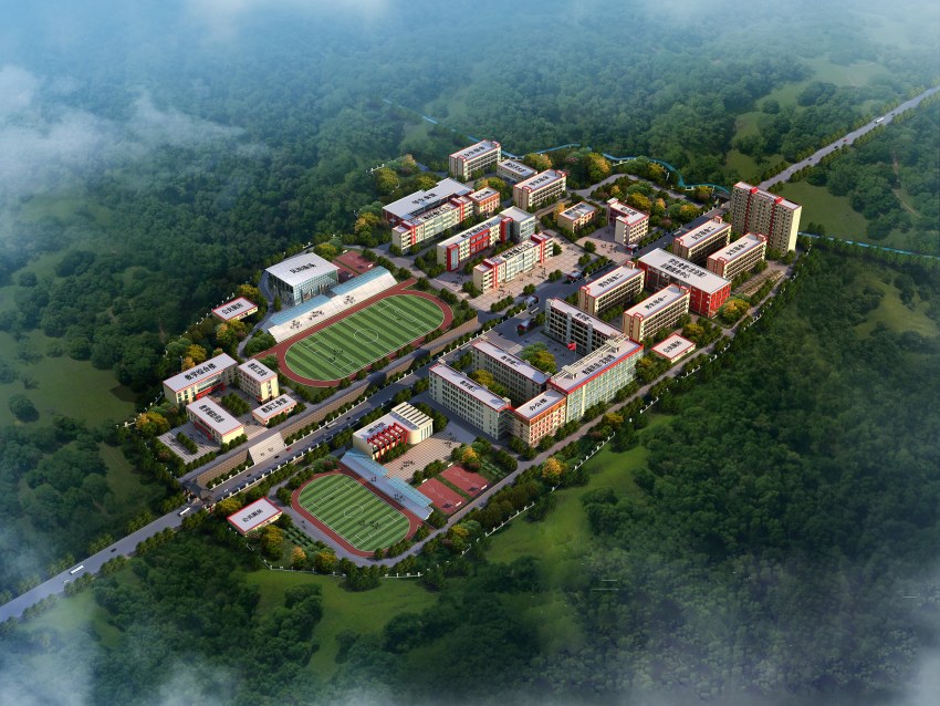 雅江縣呷拉教育園區效果圖。甘孜州教育和體育局供圖