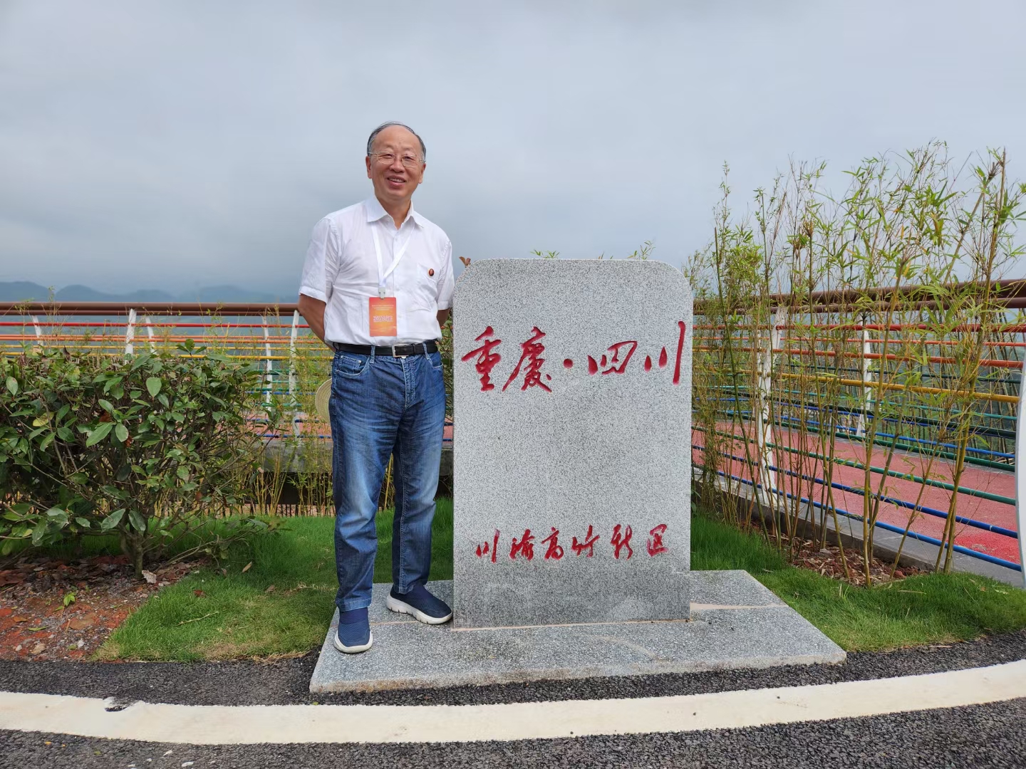 李后強(qiáng)在川渝高竹新區(qū)。李后強(qiáng)供圖