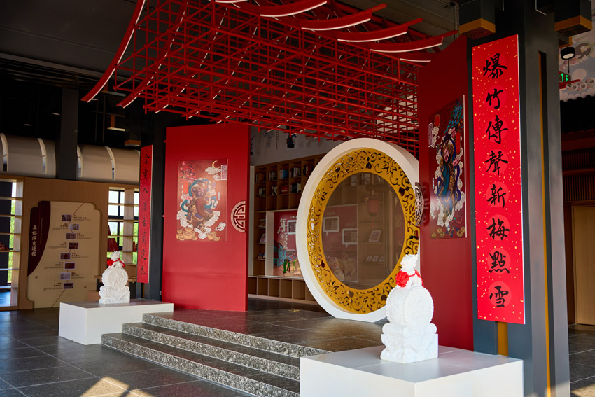 年俗書局內景。綿竹金申文旅公司供圖