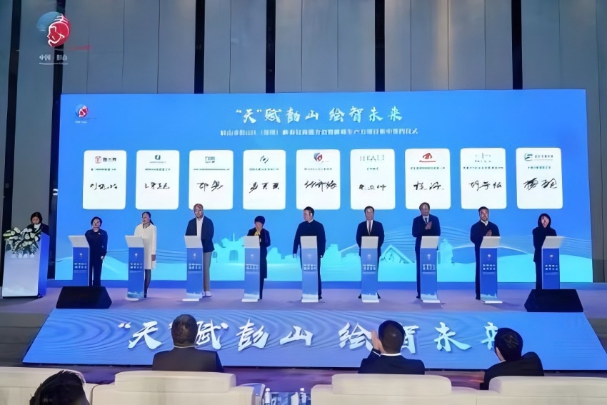 簽約現(xiàn)場。耿楠攝