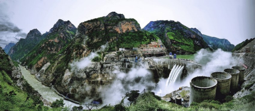 世界第一高拱壩錦屏一級水電站。主辦方供圖