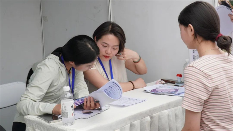企業了解學生的求職需求。主辦方供圖