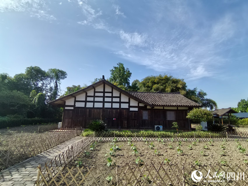 歐陽道達舊居的田園風光。人民網記者 劉海天攝