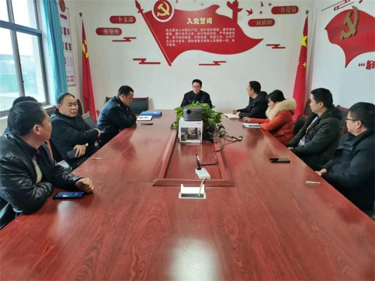 黨建指導(dǎo)員到支部指導(dǎo)黨建工作。楊鑫供圖