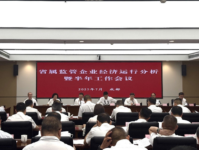 四川省國資委會議現場。肖瑤攝