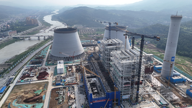 中煤廣元煤電一體化項目俯瞰。葉清供圖