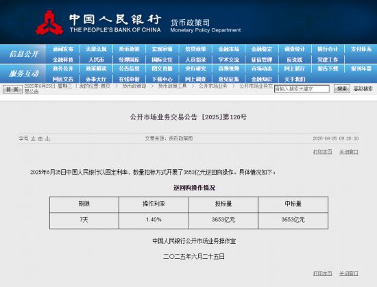 中國人民銀行網站截圖。